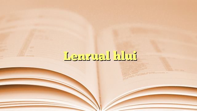  Lenrual hlui